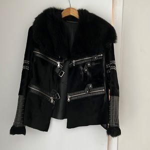 Black Shearling Coat